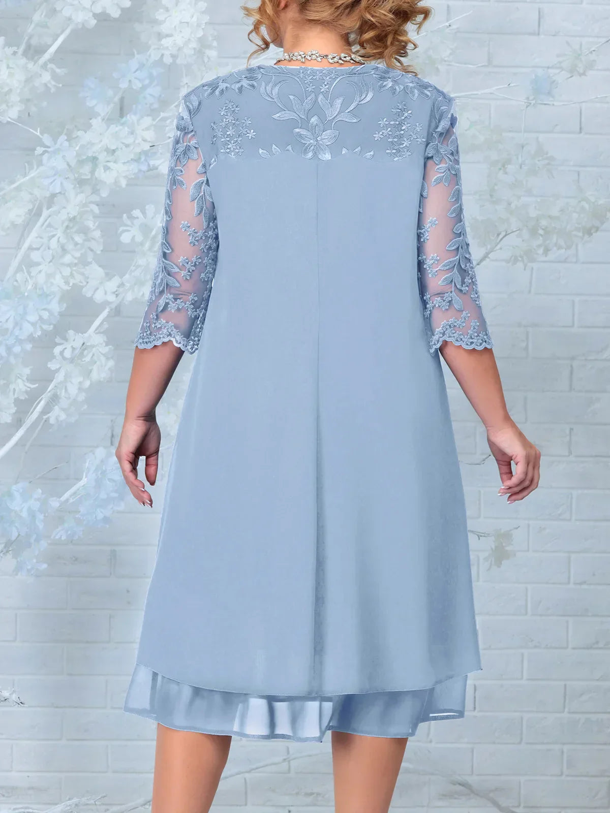 Theresa™ | Embroidered Banquet Dress in Plus Size