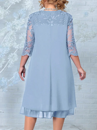 Theresa™ | Embroidered Banquet Dress in Plus Size