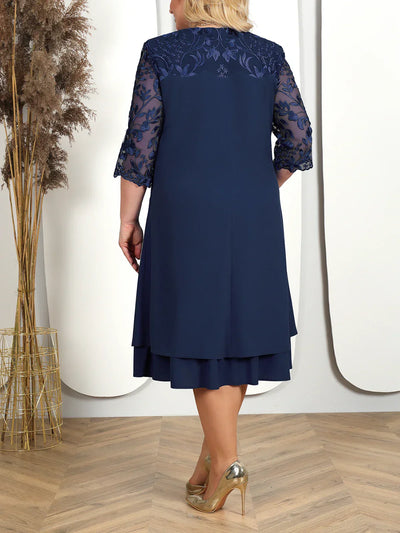 Theresa™ | Embroidered Banquet Dress in Plus Size