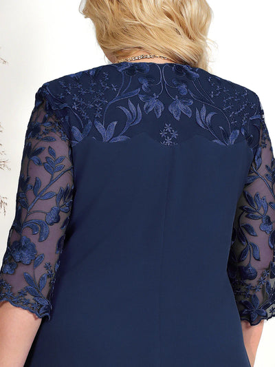 Theresa™ | Embroidered Banquet Dress in Plus Size