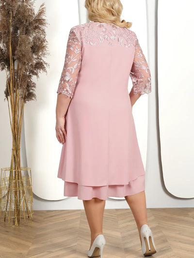 Theresa™ | Embroidered Banquet Dress in Plus Size