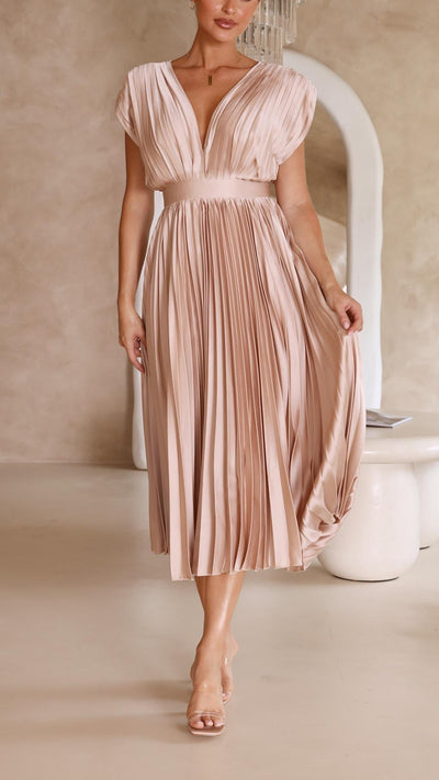 Stellar™ | Pleated Maxi Dress
