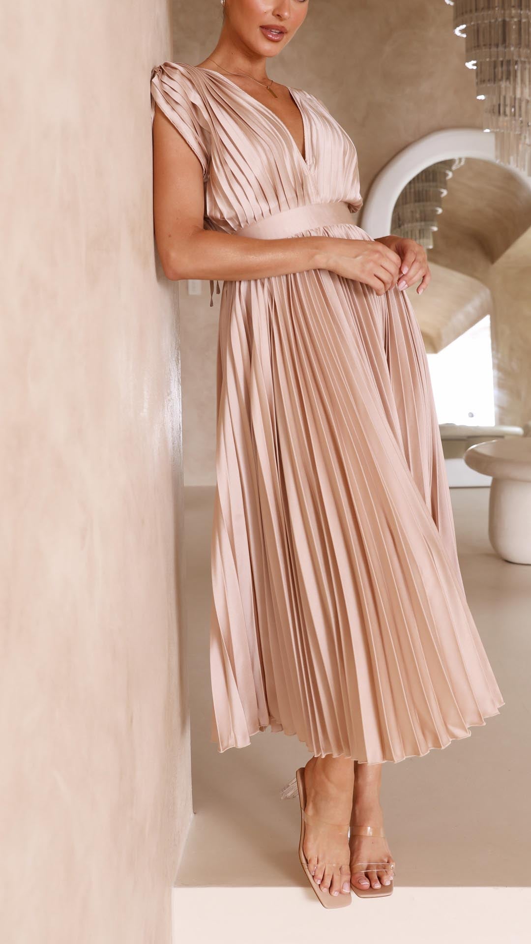 Stellar™ | Pleated Maxi Dress