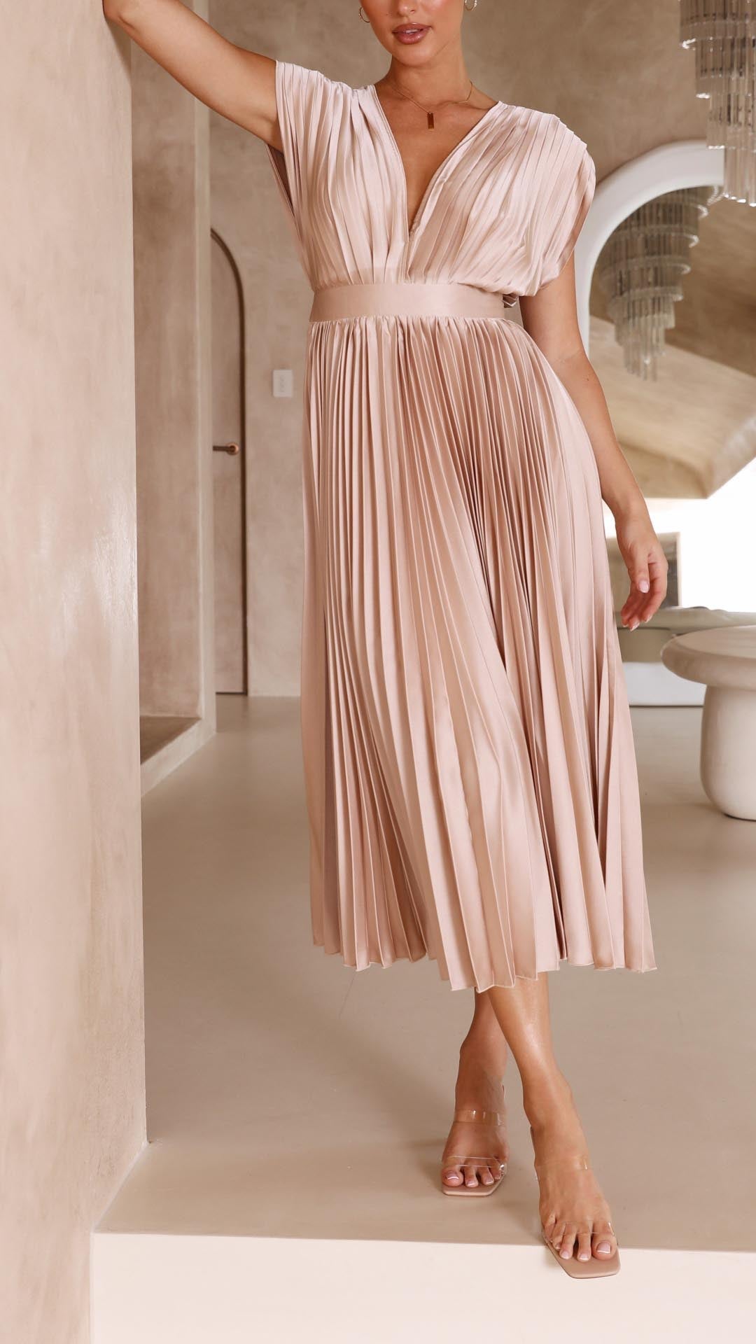 Stellar™ | Pleated Maxi Dress