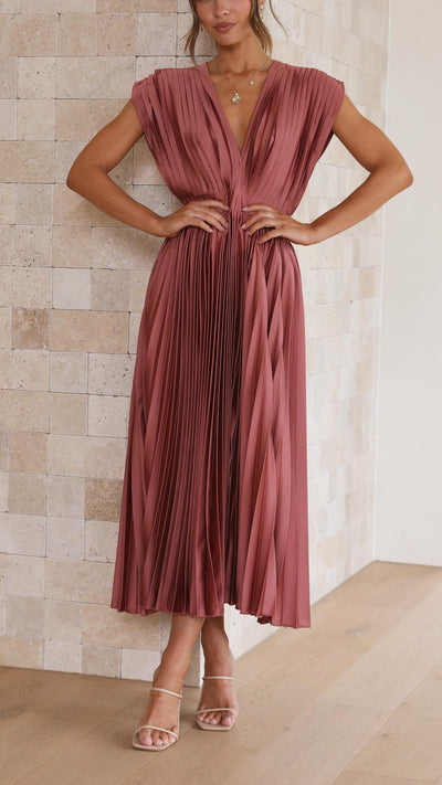 Stellar™ | Pleated Maxi Dress