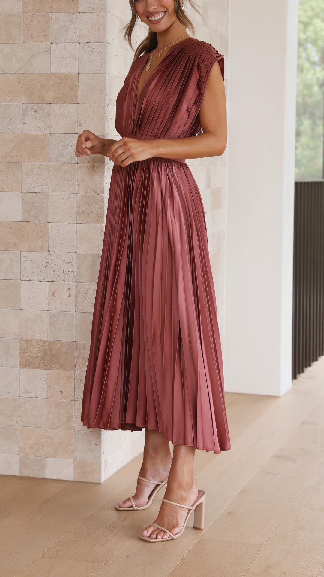 Stellar™ | Pleated Maxi Dress