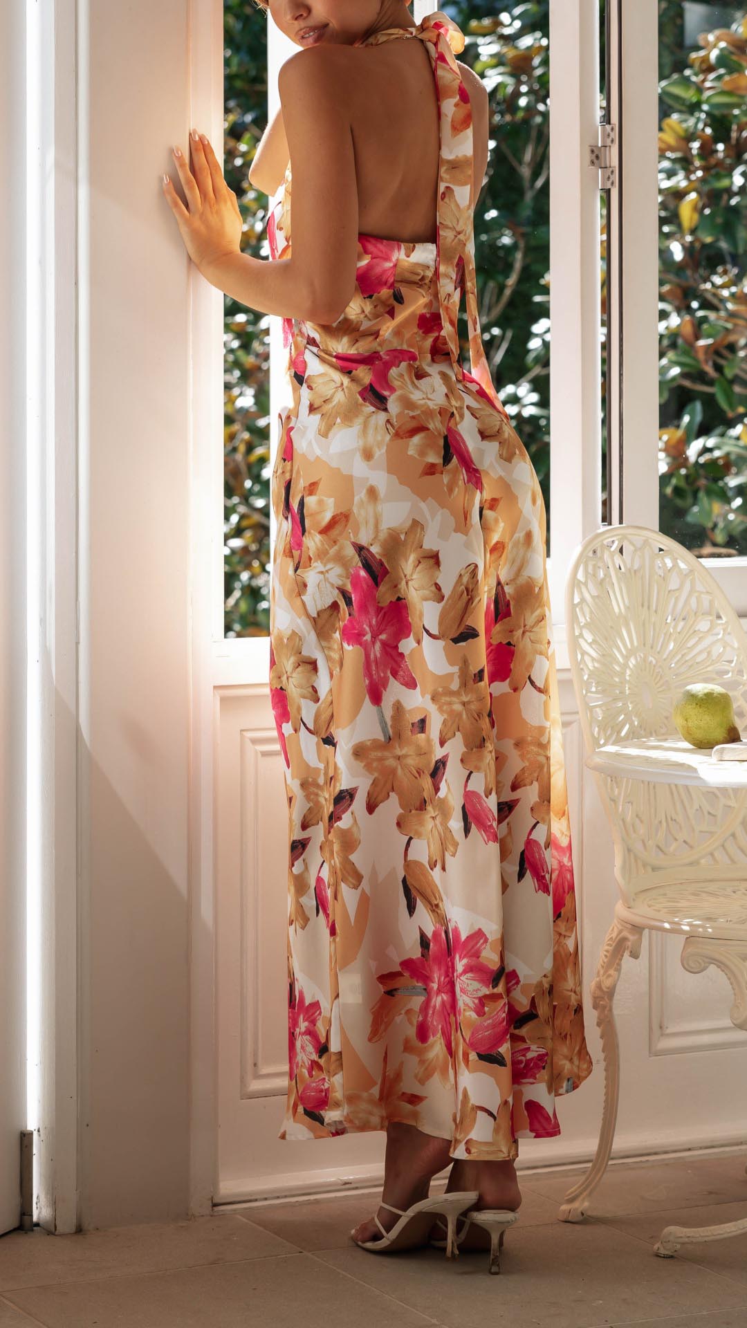 Shannon™ | Floral Halter Maxi Dress