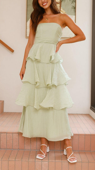 Kate™ | Tiered Ruffle Maxi Dress