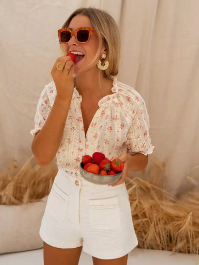 Yvonne™ | Stylish Floral Printed Blouse