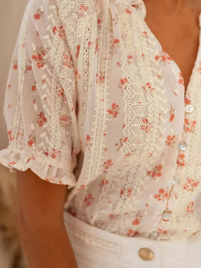 Yvonne™ | Stylish Floral Printed Blouse
