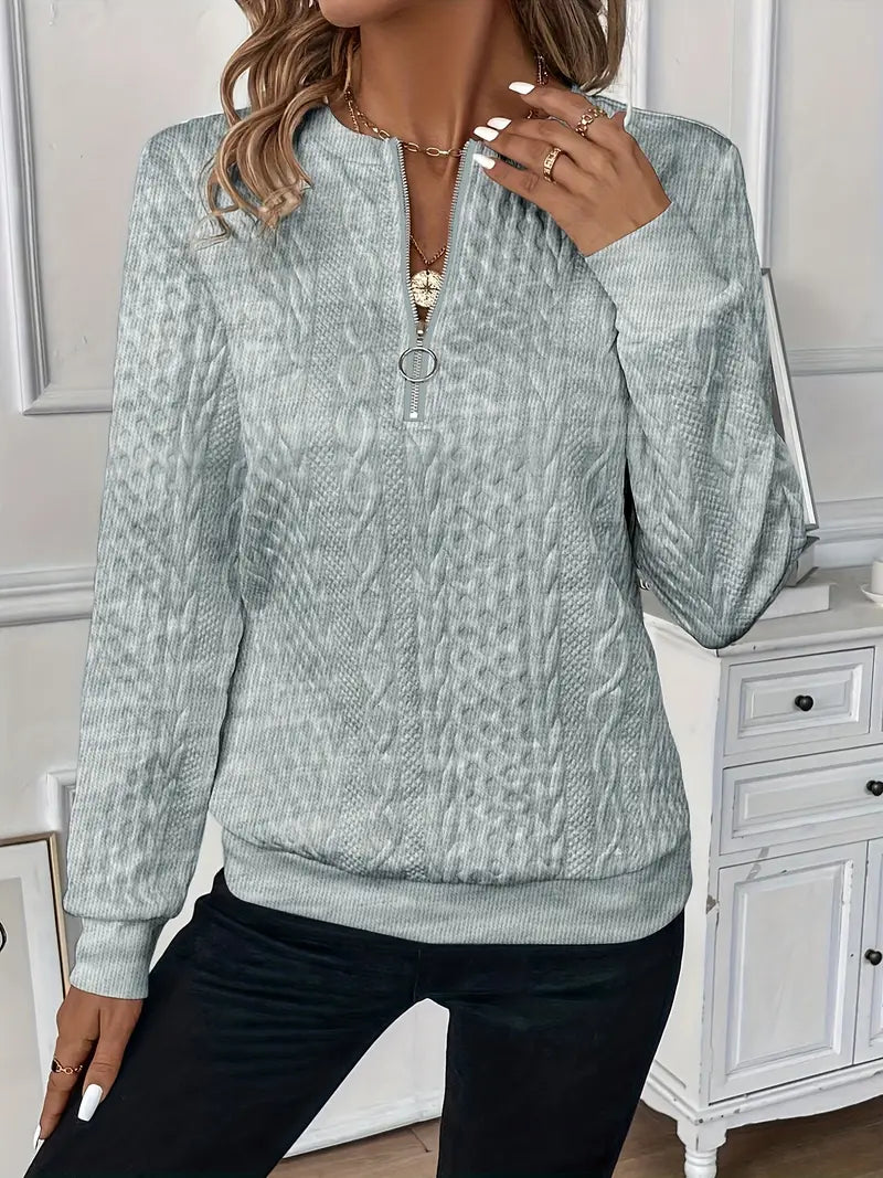 Rhea™ | Sweater with Zipper