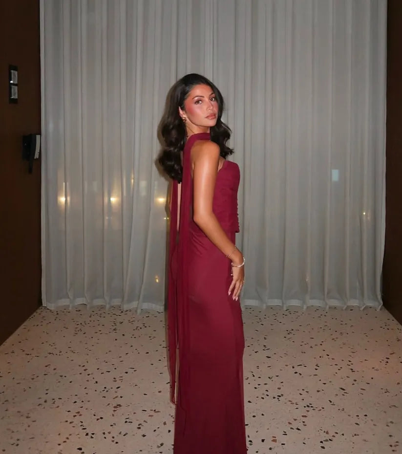 Aniyah™ | Strapless Bodycon Maxi Dress