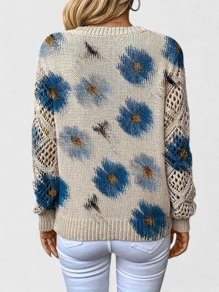 Kaitey™ | Elegant Floral Sweater