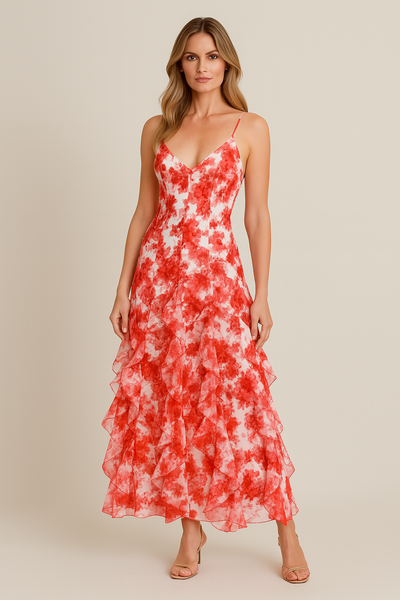 Fiona™ | Ruffled Floral Dress