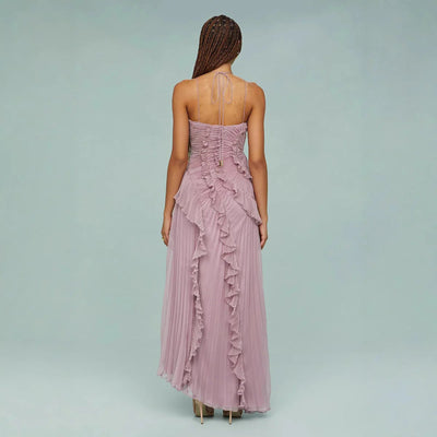 Olaya™ | Long dress with ruffles